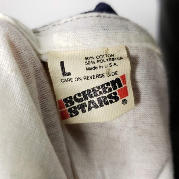 Chicago Bears T Shirt Vintage 80s 1986 Super Bowl XX Champions Ringer Tee - Picture 5 of 6